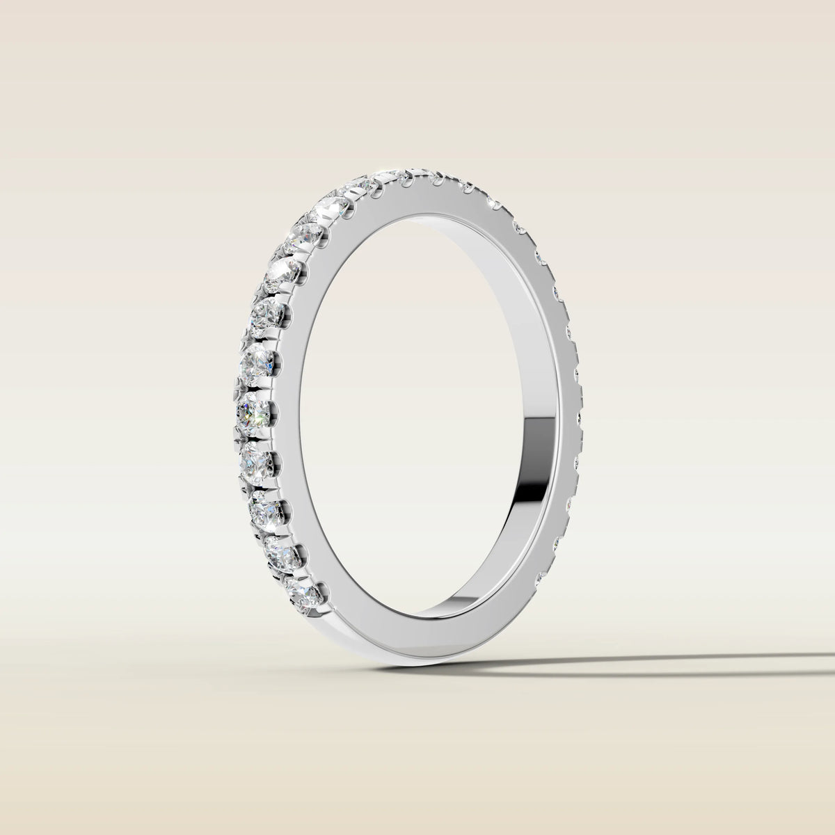 2280.2 - French Pavé Wedding Band, view 5