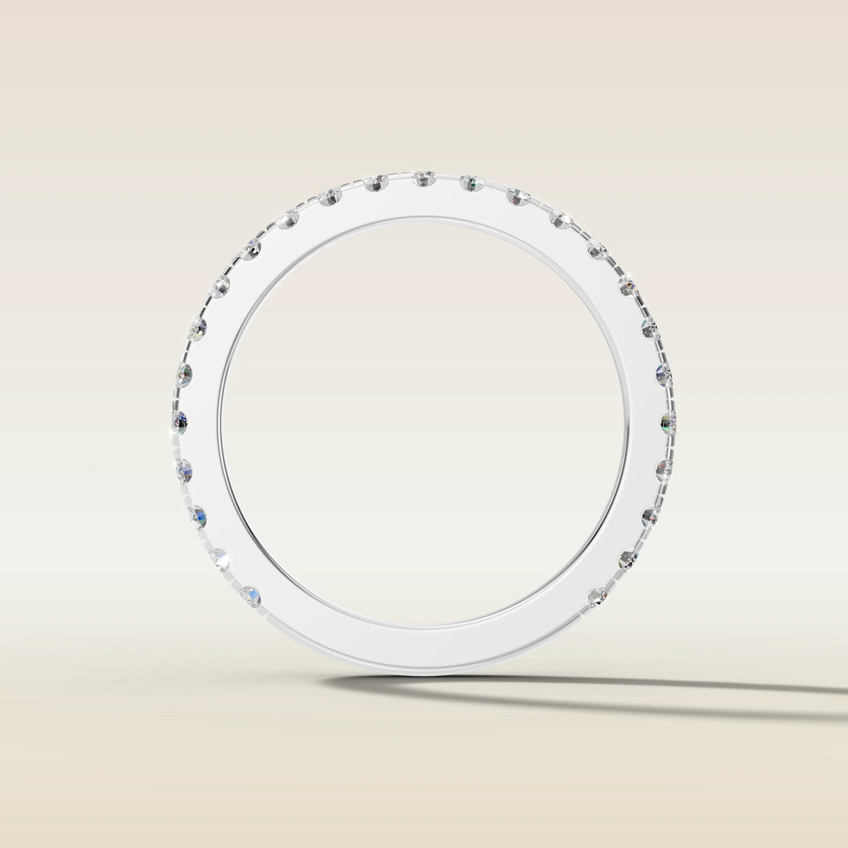 2280.2 - French Pavé Wedding Band, view 6