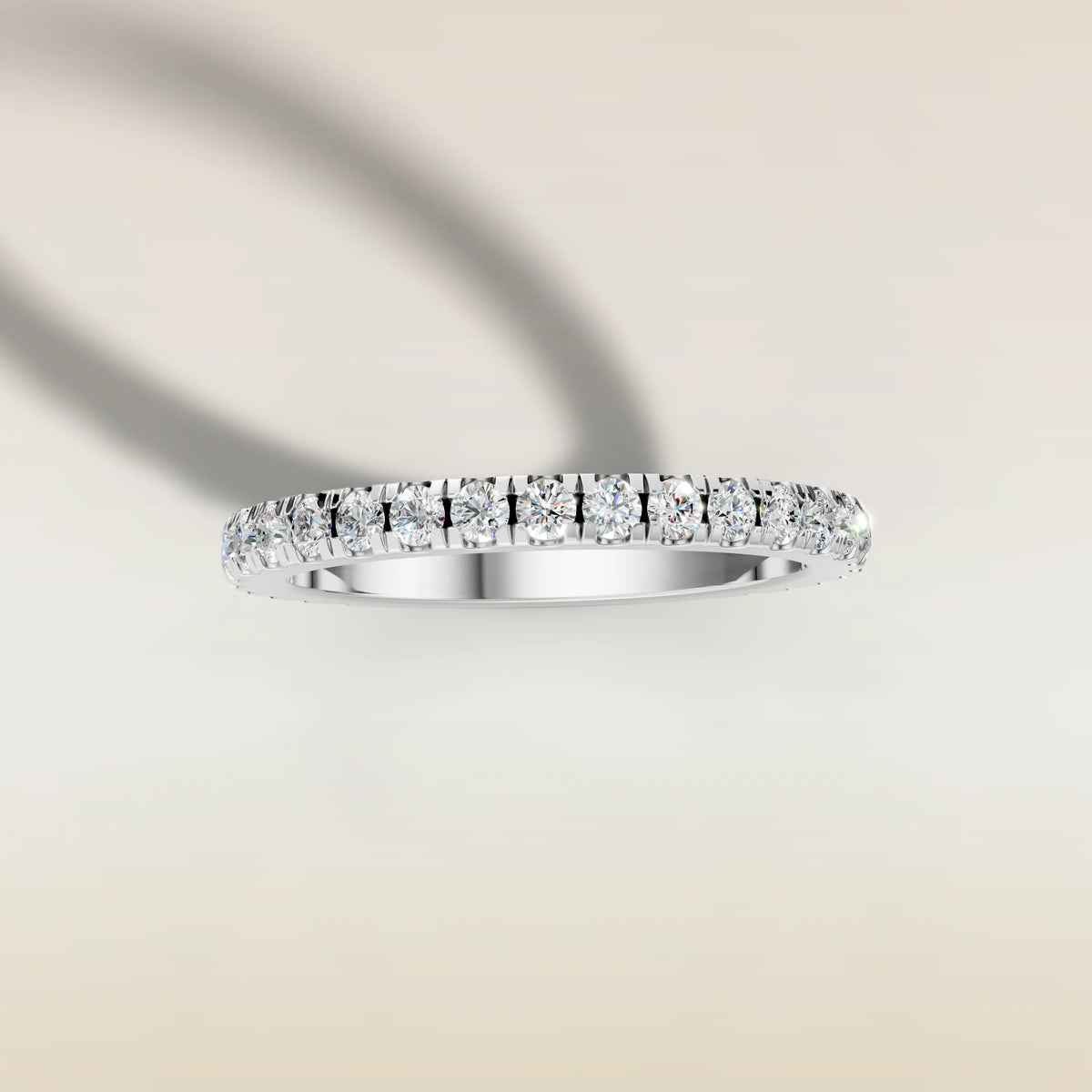 2280.2 - French Pavé Wedding Band, view 8