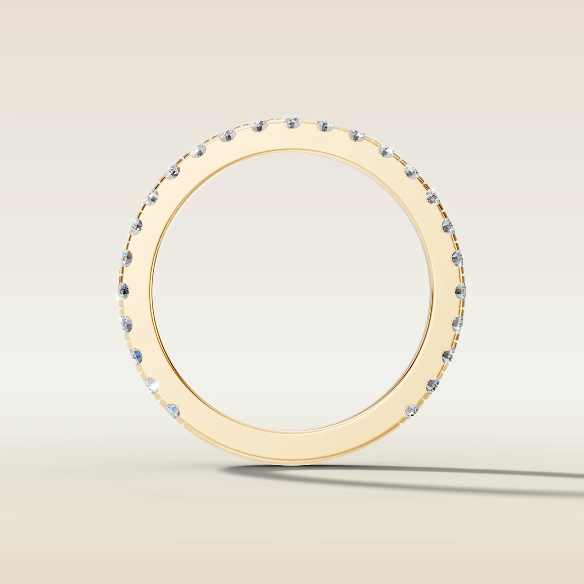 2280.2 - French Pavé Wedding Band, view 2