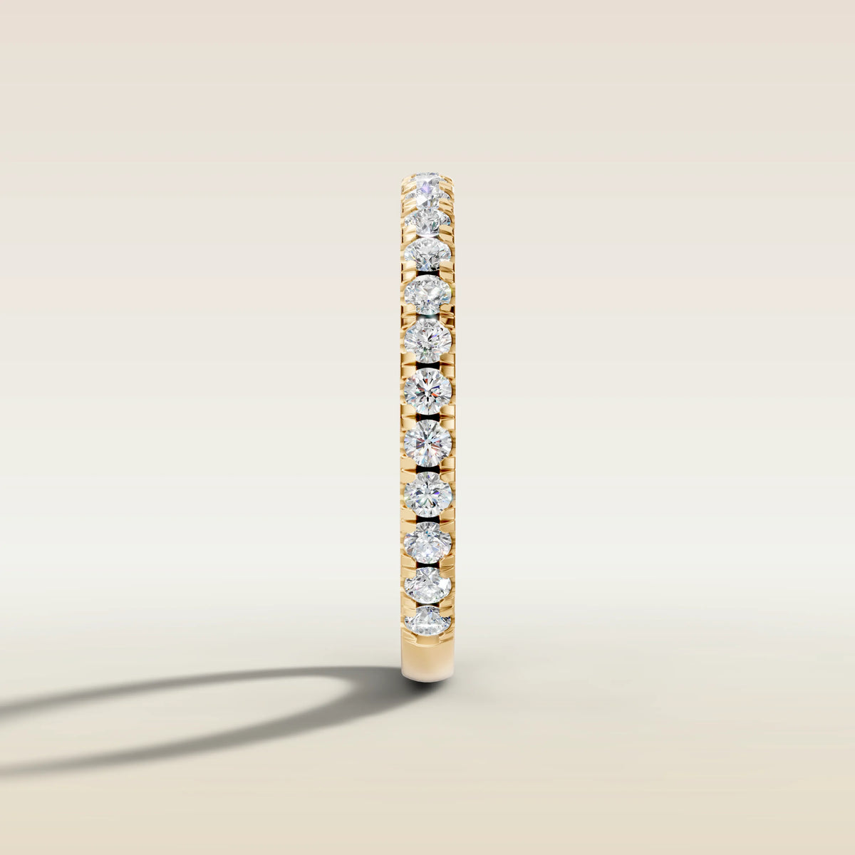 2280.2 - French Pavé Wedding Band, view 3