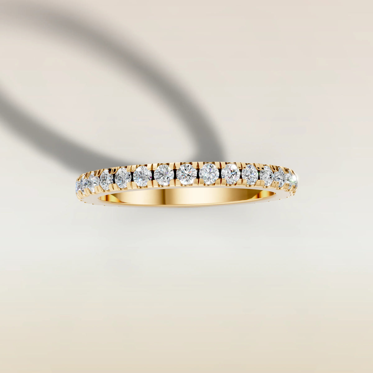 2280.2 - French Pavé Wedding Band, view 4