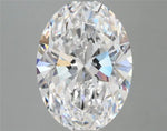 3.00ct Oval Lab Grown Diamond (Colour D, Clarity FL, IGI Certified)