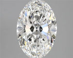 3.00ct Oval Lab Grown Diamond (Colour E, Clarity VVS2, IGI Certified)