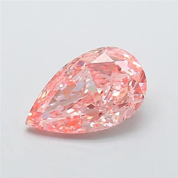3.02ct Pear Lab Grown Diamond (Colour Fancy Vivid Pink, Clarity VS1, IGI Certified)