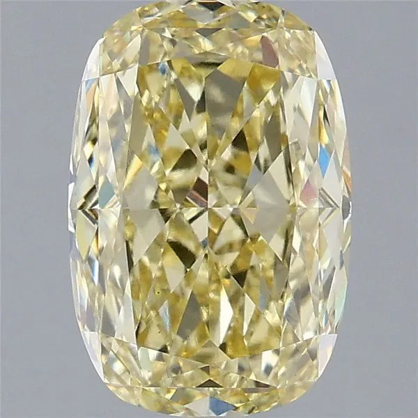 3.05ct Cushion modified Lab Grown Diamond (Colour Fancy Yellow, Clarity VS1, IGI Certified)