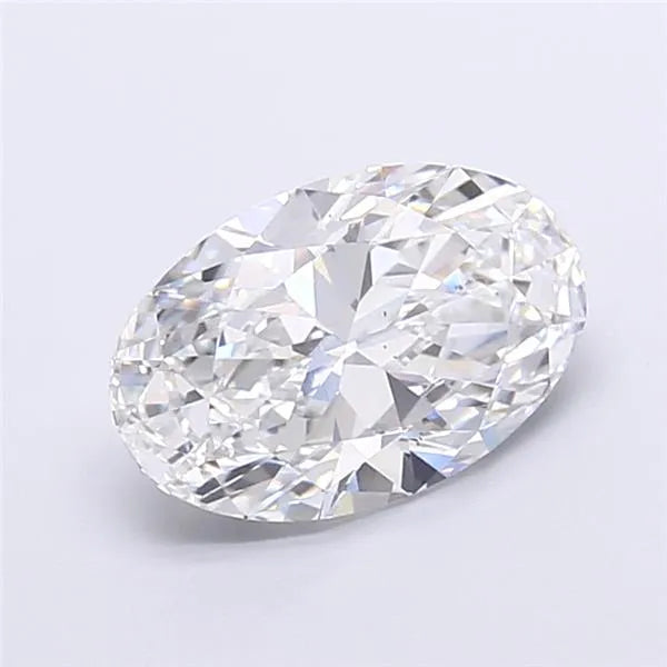 3.10ct Oval Lab Grown Diamond (Colour E, Clarity VS2, IGI Certified)