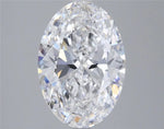 3.34ct Oval Lab Grown Diamond (Colour D, Clarity VS2, IGI Certified)