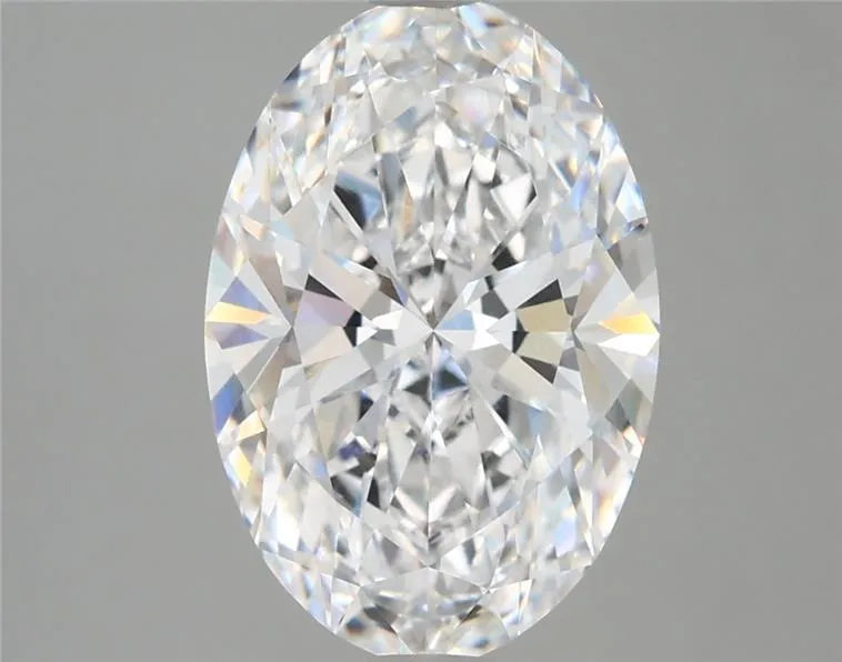 3.41ct Oval Lab Grown Diamond (Colour D, Clarity VVS2, IGI Certified)