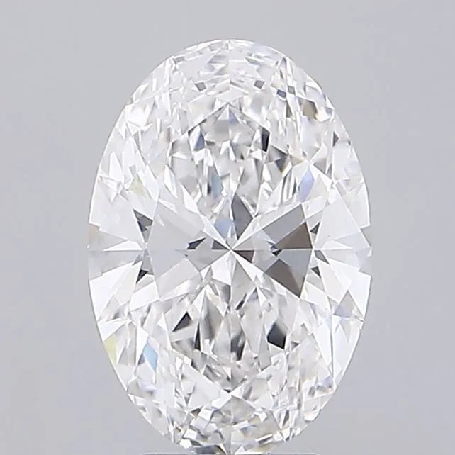 3.69ct Oval Lab Grown Diamond (Colour E, Clarity VVS2, IGI Certified)