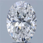 3.70ct Oval Lab Grown Diamond (Colour F, Clarity VVS1, IGI Certified)