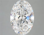 3.80ct Oval Lab Grown Diamond (Colour E, Clarity VVS2, IGI Certified)