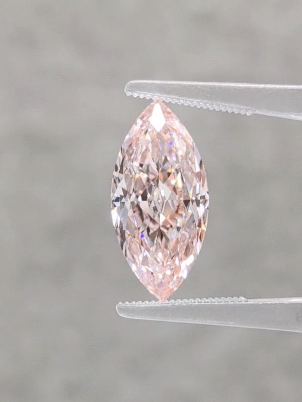 4.77ct Marquise Pink Lab Diamond, Fancy Intense Pink