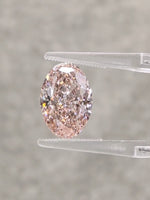 4.83ct Oval Pink Lab Diamond, Fancy Intense Pink