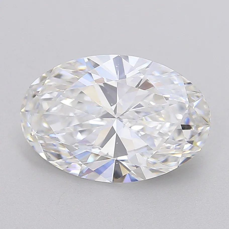 4.00ct Oval Lab Grown Diamond (Colour E, Clarity VS1, IGI Certified)