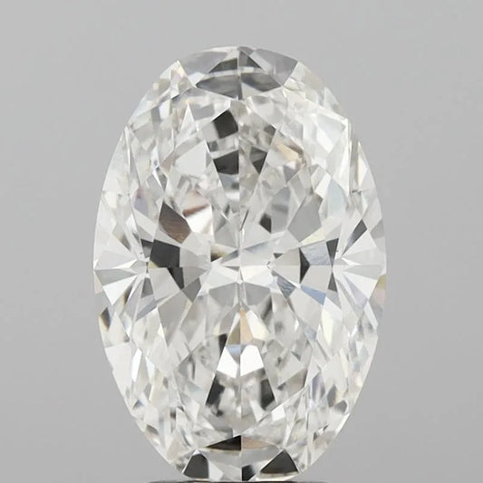 4.00ct Oval Lab Grown Diamond (Colour G, Clarity VVS2, IGI Certified)
