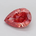 4.00ct Pear Lab Grown Diamond (Colour Fancy Vivid Brownish Pink, Clarity VS1, IGI Certified)
