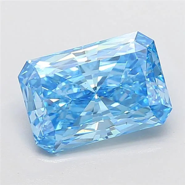 4.01ct Radiant Lab Grown Diamond (Colour Fancy Vivid Blue, Clarity VS2, IGI Certified)