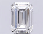 4.03ct Emerald Lab Grown Diamond (Colour F, Clarity VVS2, IGI Certified)