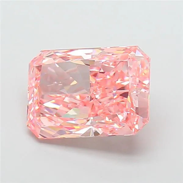 4.04ct Radiant Lab Grown Diamond (Colour Fancy Vivid Pink, Clarity VVS2, IGI Certified)