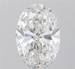 4.07ct Oval Lab Grown Diamond (Colour G, Clarity VVS2, IGI Certified)
