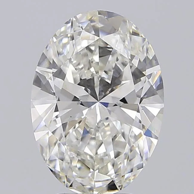 4.09ct Oval Lab Grown Diamond (Colour G, Clarity VS2, IGI Certified)