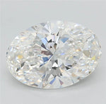 4.24ct Oval Lab Grown Diamond (Colour F, Clarity IF, Cut EX, IGI Certified)
