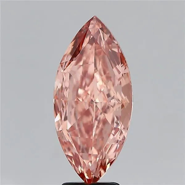 4.40ct Marquise Lab Grown Diamond (Colour Fancy Vivid Brown Pink, Clarity VS1, IGI Certified)