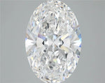 4.41ct Oval Lab Grown Diamond (Colour E, Clarity VVS2, IGI Certified)