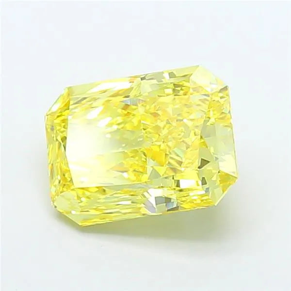 4.43ct Radiant Lab Grown Diamond (Colour Fancy Vivid Yellow, Clarity VS1, IGI Certified)