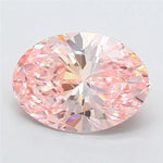 4.57ct Oval Lab Grown Diamond (Colour Fancy Vivid Pink, Clarity VVS2, IGI Certified)