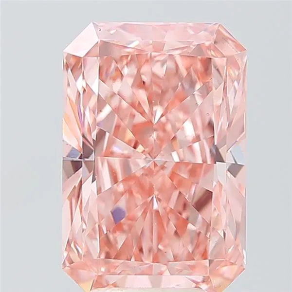 4.59ct Radiant Lab Grown Diamond (Colour Fancy Vivid Pink, Clarity VS2, IGI Certified)