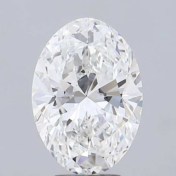 4.70ct Oval Lab Grown Diamond (Colour F, Clarity VVS2, IGI Certified)