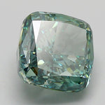 4.73ct Cushion modified Lab Grown Diamond (Colour Fancy Vivid Green, Clarity VS1, IGI Certified)