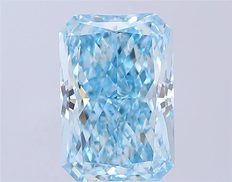 4.89ct Radiant Lab Grown Diamond (Colour Fancy Intense Greenish Blue, Clarity VS2, IGI Certified)
