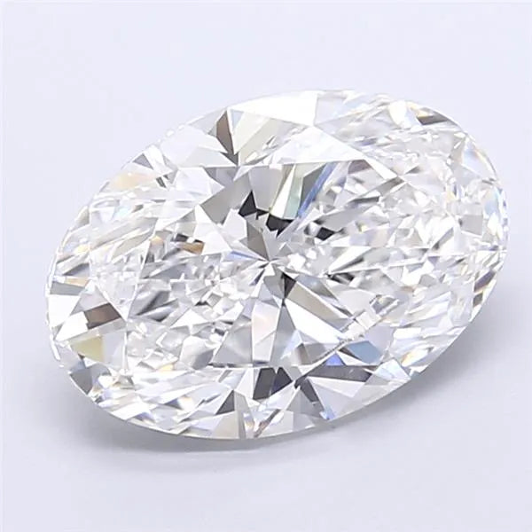 5.00ct Oval Lab Grown Diamond (Colour D, Clarity VVS1, IGI Certified)