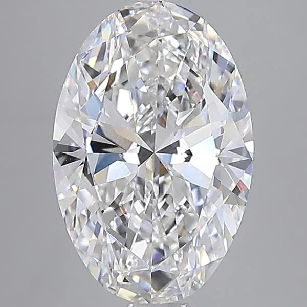 5.00ct Oval Lab Grown Diamond (Colour E, Clarity VVS2, IGI Certified)