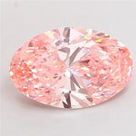 5.00ct Oval Lab Grown Diamond (Colour Fancy Vivid Pink, Clarity VS1, IGI Certified)