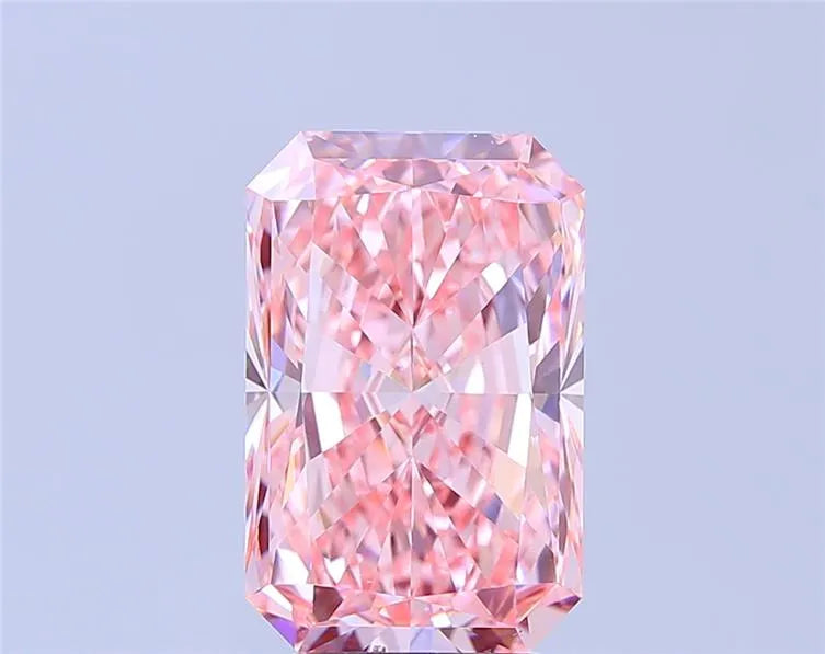 5.00ct Radiant Lab Grown Diamond (Colour Fancy Vivid Pink, Clarity VS1, IGI Certified)