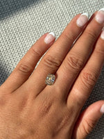 3.03ct cushion champagne diamond, Q-R colour VVS2, alternate view