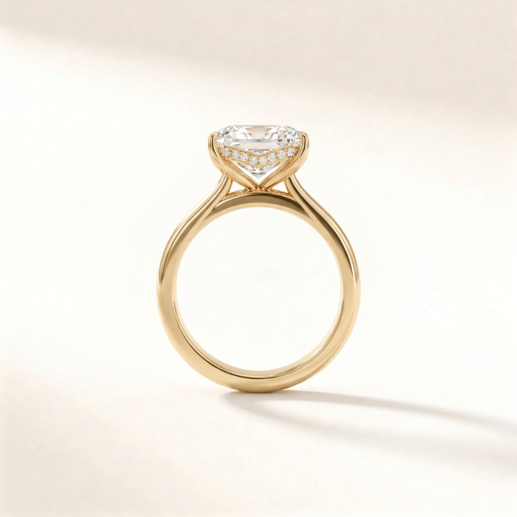 Cushion Tulip Curved Hidden Halo