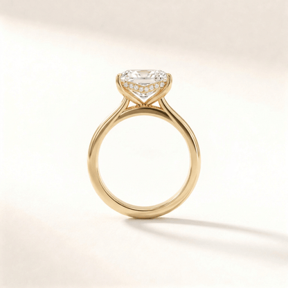 Cushion Tulip Curved Hidden Halo