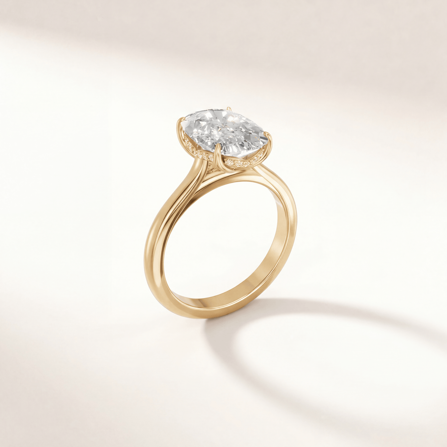 Cushion Tulip Curved Hidden Halo