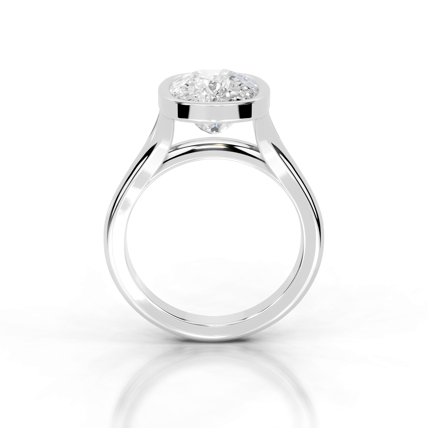 Full Bezel Split Shank