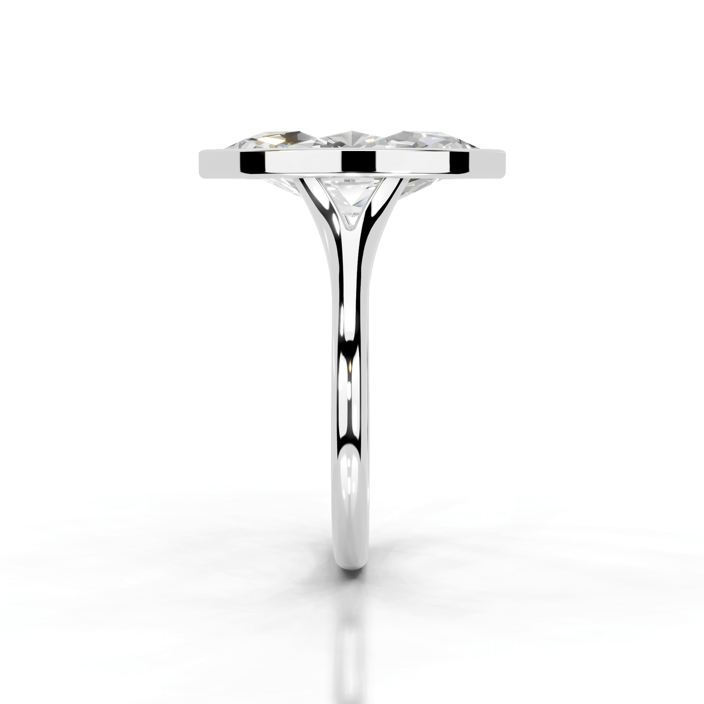 Full Bezel Split Shank