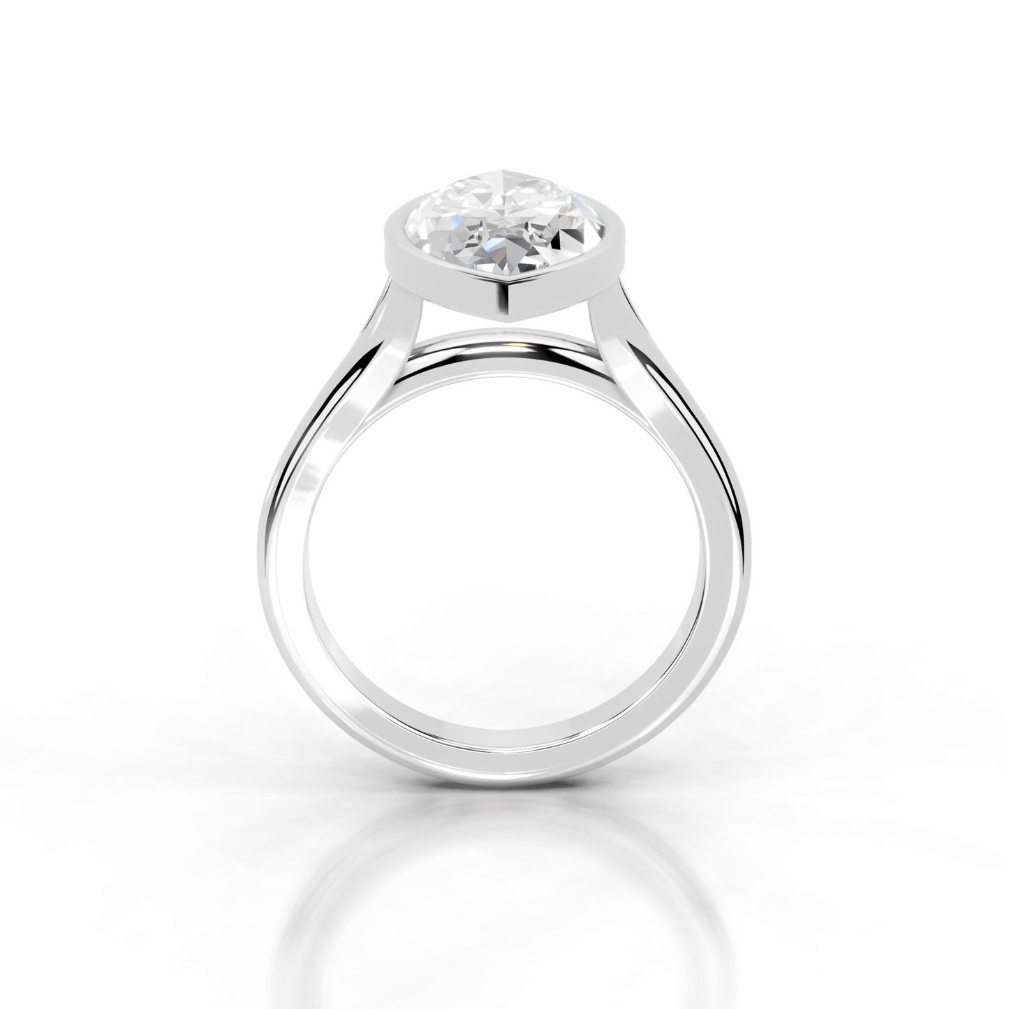 Full Bezel Split Shank