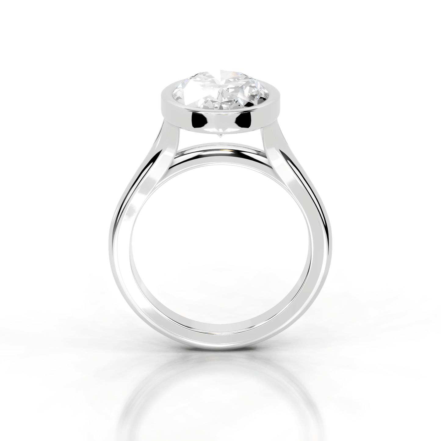 Full Bezel Split Shank