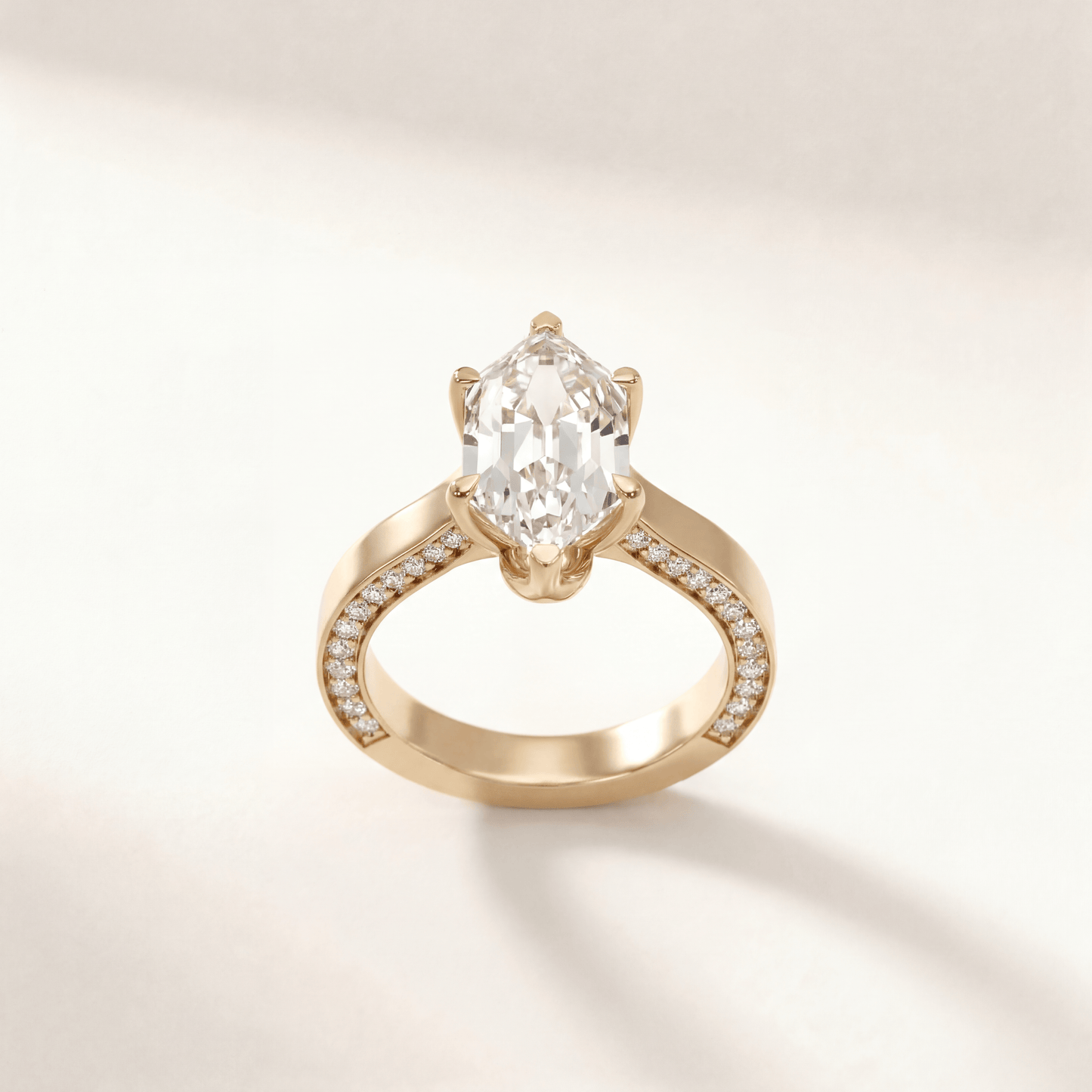 Dutch Marquise Tulip Hidden Pave