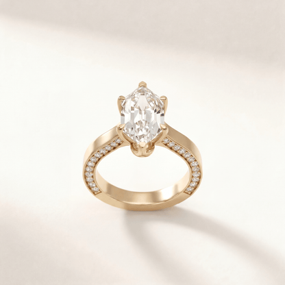 Dutch Marquise Tulip Hidden Pave