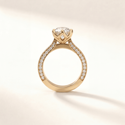 Dutch Marquise Tulip Hidden Pave